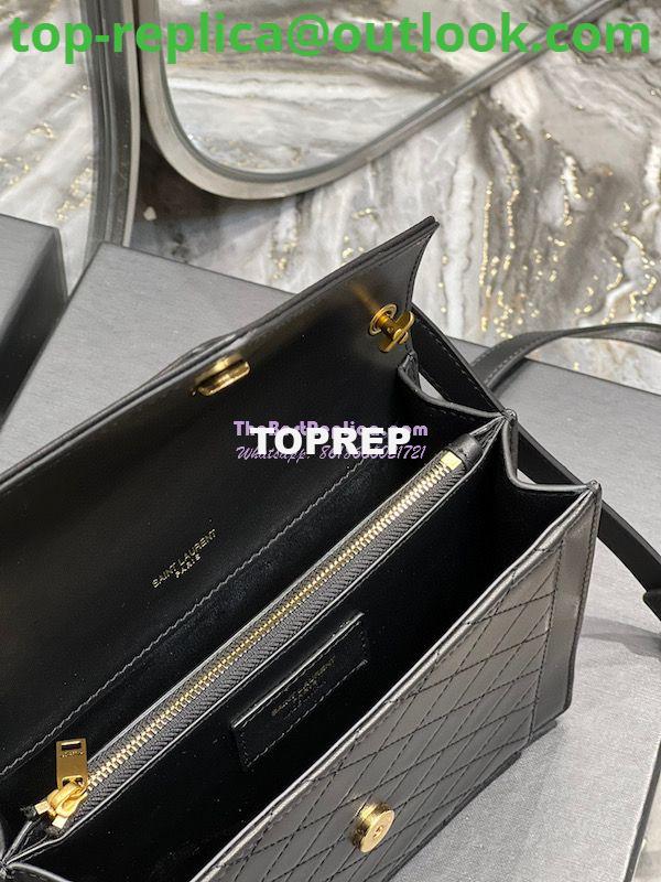 Replica YSL Saint Laurent Gaby Mini Satchel In Quilted Lambskin 685574 Black 7 Replica YSL Saint Laurent Gaby Mini Satchel In Quilted Lambskin 685574 Black 7