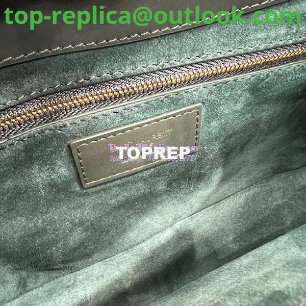 Replica YSL Saint Laurent Le 5 à 7 hobo bag in Vert Fonce calfskin Smooth leather 8 Replica YSL Saint Laurent Le 5 à 7 hobo bag in Vert Fonce calfskin Smooth leather 8