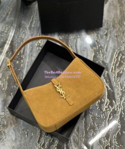 Replica YSL Saint Laurent Le 5 à 7 hobo bag in Sable Suede calfskin 2