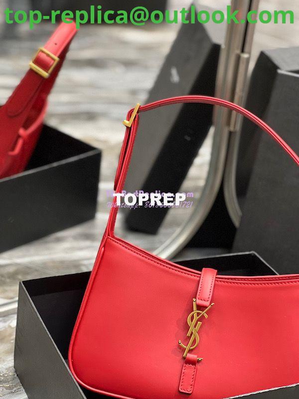 Replica YSL Saint Laurent Le 5 à 7 hobo bag in Red calfskin Smooth leather 3 Replica YSL Saint Laurent Le 5 à 7 hobo bag in Red calfskin Smooth leather 3