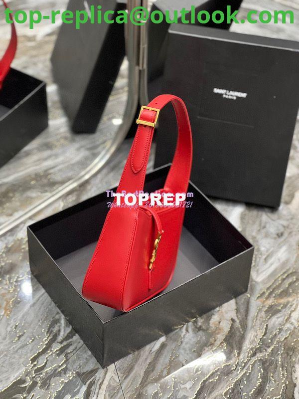 Replica YSL Saint Laurent Le 5 à 7 hobo bag in Red calfskin Smooth leather 4 Replica YSL Saint Laurent Le 5 à 7 hobo bag in Red calfskin Smooth leather 4