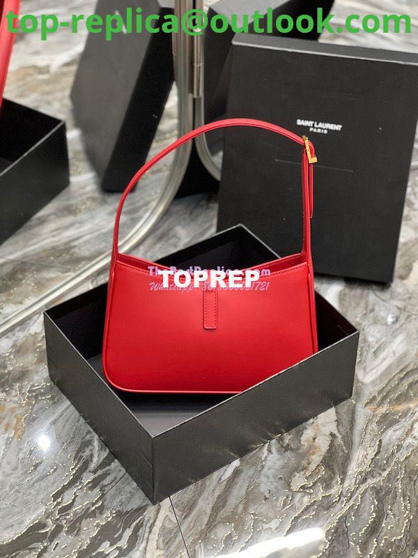 Replica YSL Saint Laurent Le 5 à 7 hobo bag in Red calfskin Smooth leather 6 Replica YSL Saint Laurent Le 5 à 7 hobo bag in Red calfskin Smooth leather 6
