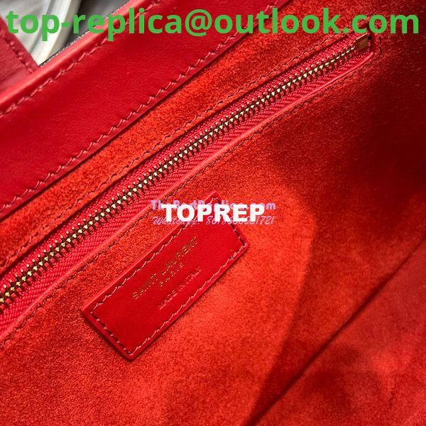 Replica YSL Saint Laurent Le 5 à 7 hobo bag in Red calfskin Smooth leather 9 Replica YSL Saint Laurent Le 5 à 7 hobo bag in Red calfskin Smooth leather 9