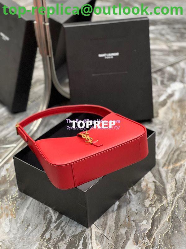 Replica YSL Saint Laurent Le 5 à 7 hobo bag in Red calfskin Smooth leather 10 Replica YSL Saint Laurent Le 5 à 7 hobo bag in Red calfskin Smooth leather 10