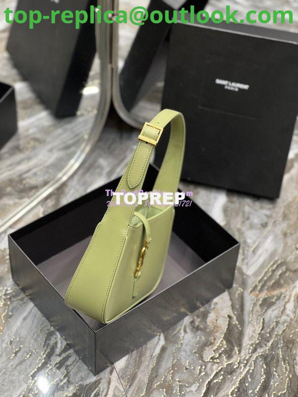Replica YSL Saint Laurent Le 5 à 7 hobo bag in Pistache calfskin Smooth leather 4 Replica YSL Saint Laurent Le 5 à 7 hobo bag in Pistache calfskin Smooth leather 4