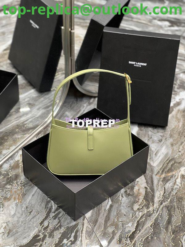 Replica YSL Saint Laurent Le 5 à 7 hobo bag in Pistache calfskin Smooth leather 5 Replica YSL Saint Laurent Le 5 à 7 hobo bag in Pistache calfskin Smooth leather 5