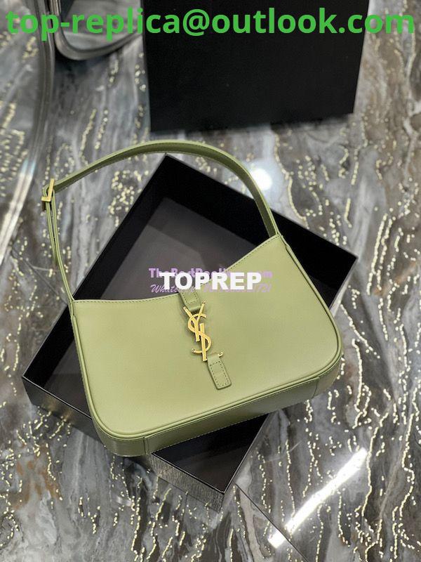 Replica YSL Saint Laurent Le 5 à 7 hobo bag in Pistache calfskin Smooth leather 6 Replica YSL Saint Laurent Le 5 à 7 hobo bag in Pistache calfskin Smooth leather 6