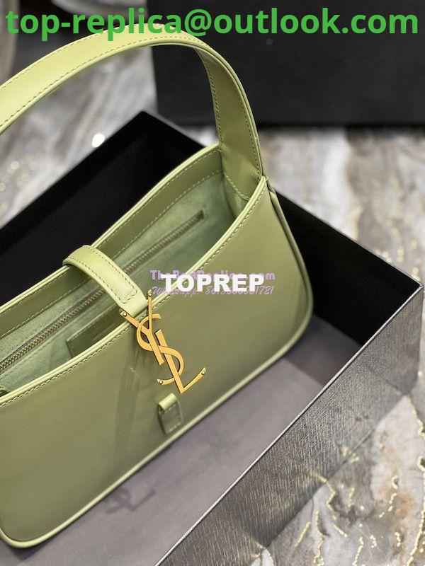 Replica YSL Saint Laurent Le 5 à 7 hobo bag in Pistache calfskin Smooth leather 7 Replica YSL Saint Laurent Le 5 à 7 hobo bag in Pistache calfskin Smooth leather 7
