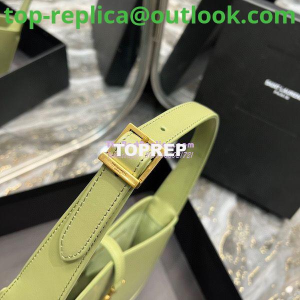 Replica YSL Saint Laurent Le 5 à 7 hobo bag in Pistache calfskin Smooth leather 9 Replica YSL Saint Laurent Le 5 à 7 hobo bag in Pistache calfskin Smooth leather 9