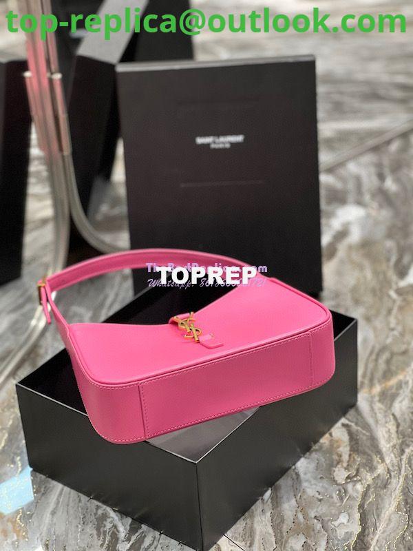 Replica YSL Saint Laurent Le 5 à 7 hobo bag in Pink calfskin Smooth leather 11 Replica YSL Saint Laurent Le 5 à 7 hobo bag in Pink calfskin Smooth leather 11