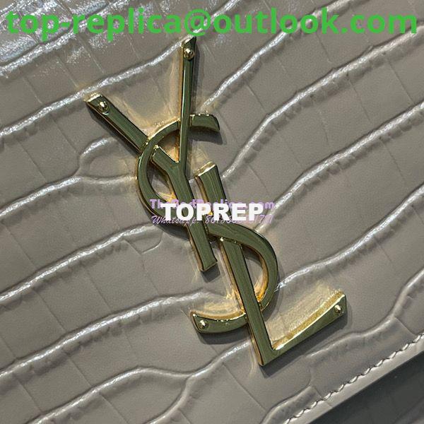 Replica YSL Saint Laurent Medium Sunset Monogram Crocodile embossed bag in Beige w Gold Hardware 4 Replica YSL Saint Laurent Medium Sunset Monogram Crocodile embossed bag in Beige w Gold Hardware 4