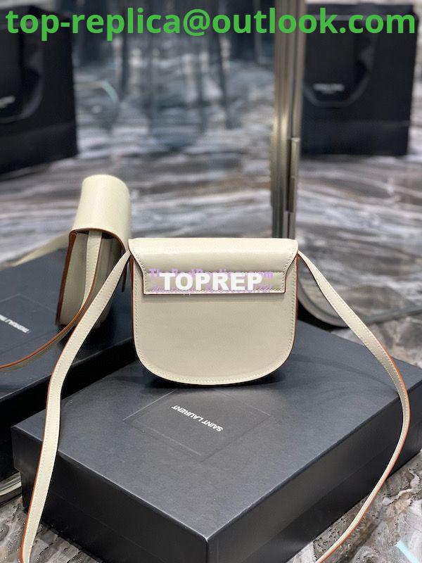 Replica Saint Laurent YSL Kaia Satchel In Smooth Vintage Leather 619740 Milk 9 Replica Saint Laurent YSL Kaia Satchel In Smooth Vintage Leather 619740 Milk 9