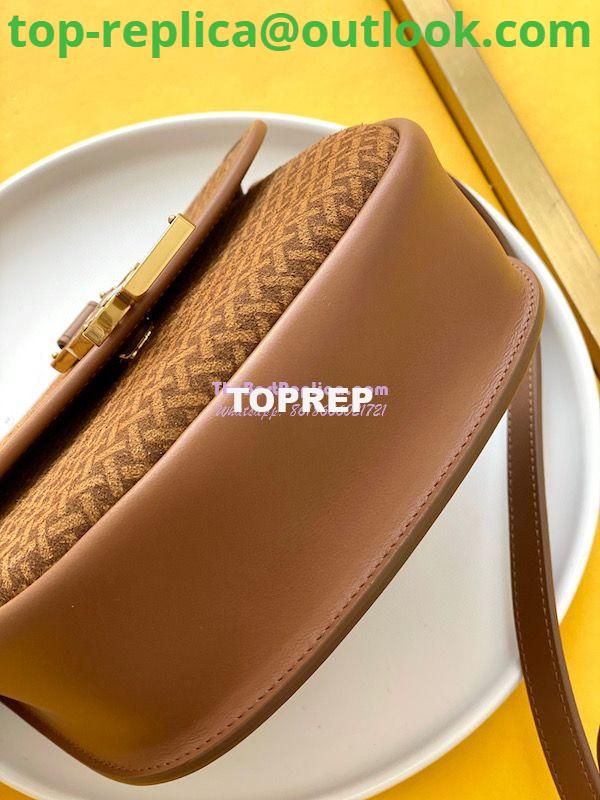 Replica Saint Laurent YSL Kaia Satchel In Print Suede 619740 Brun 10 Replica Saint Laurent YSL Kaia Satchel In Print Suede 619740 Brun 10