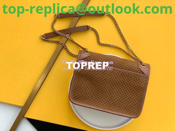 Replica YSL Saint Laurent Niki Woven Print Suede Small Medium Shoulder Bag 633158 Brun 5 Replica YSL Saint Laurent Niki Woven Print Suede Small Medium Shoulder Bag 633158 Brun 5