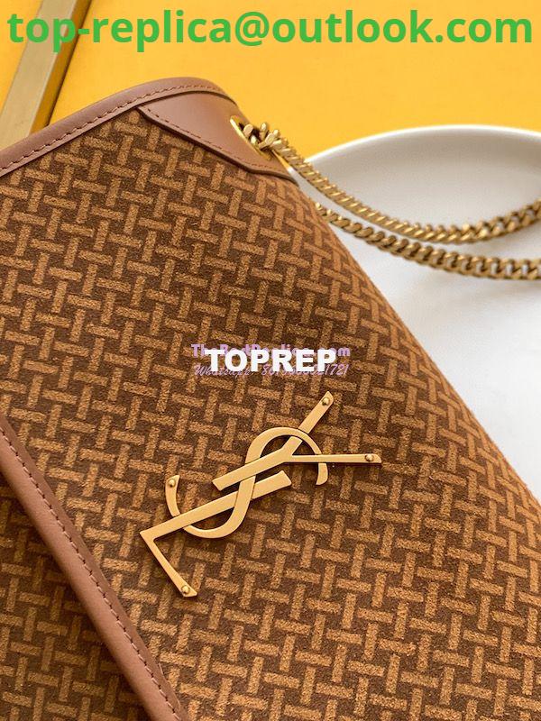 Replica YSL Saint Laurent Niki Woven Print Suede Small Medium Shoulder Bag 633158 Brun 6 Replica YSL Saint Laurent Niki Woven Print Suede Small Medium Shoulder Bag 633158 Brun 6