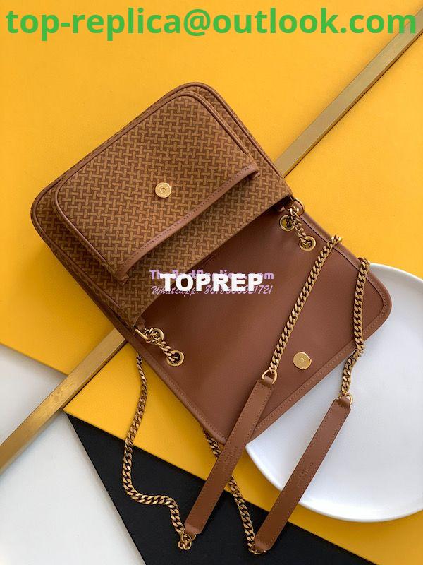 Replica YSL Saint Laurent Niki Woven Print Suede Small Medium Shoulder Bag 633158 Brun 7 Replica YSL Saint Laurent Niki Woven Print Suede Small Medium Shoulder Bag 633158 Brun 7