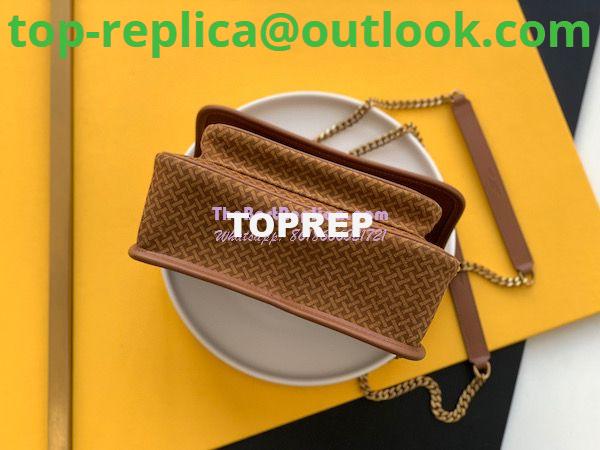 Replica YSL Saint Laurent Niki Woven Print Suede Small Medium Shoulder Bag 633158 Brun 10 Replica YSL Saint Laurent Niki Woven Print Suede Small Medium Shoulder Bag 633158 Brun 10