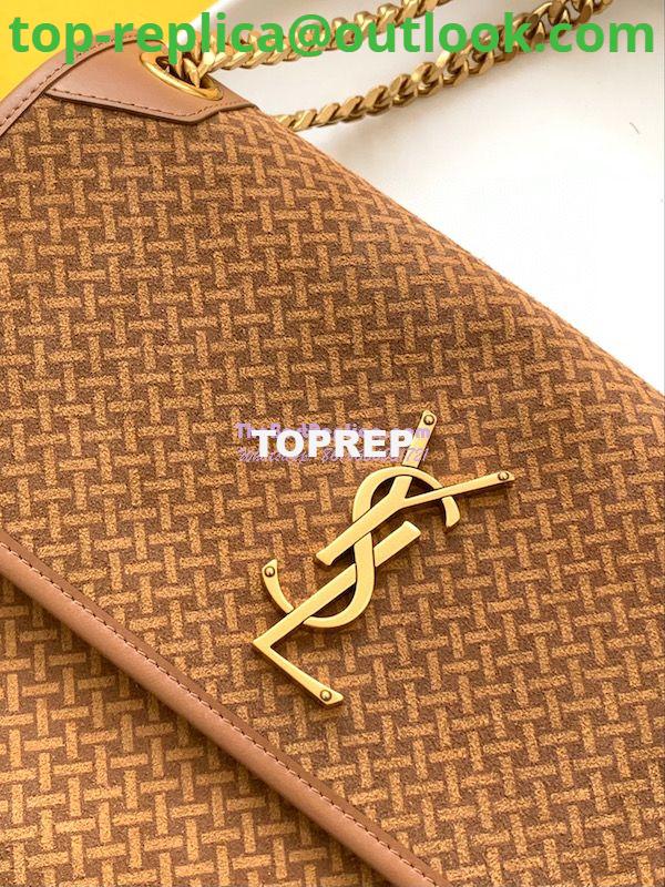 Replica YSL Saint Laurent Niki Woven Print Suede Small Medium Shoulder Bag 633158 Brun 15 Replica YSL Saint Laurent Niki Woven Print Suede Small Medium Shoulder Bag 633158 Brun 15