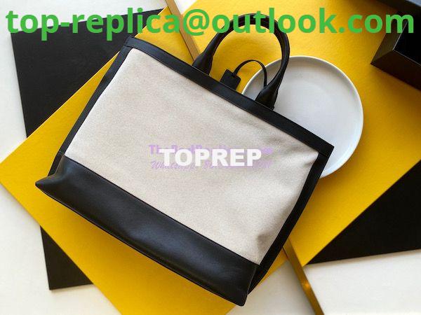 Replica YSL Saint Laurent Shopping Tag Cabas Linen Tote Bag 619757 5 Replica YSL Saint Laurent Shopping Tag Cabas Linen Tote Bag 619757 5