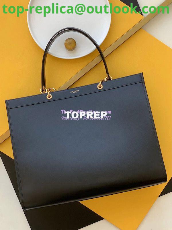 Replica YSL Saint Laurent Maillon Cabas Calfskin Leather Tote 669593 Black Replica YSL Saint Laurent Maillon Cabas Calfskin Leather Tote 669593 Black