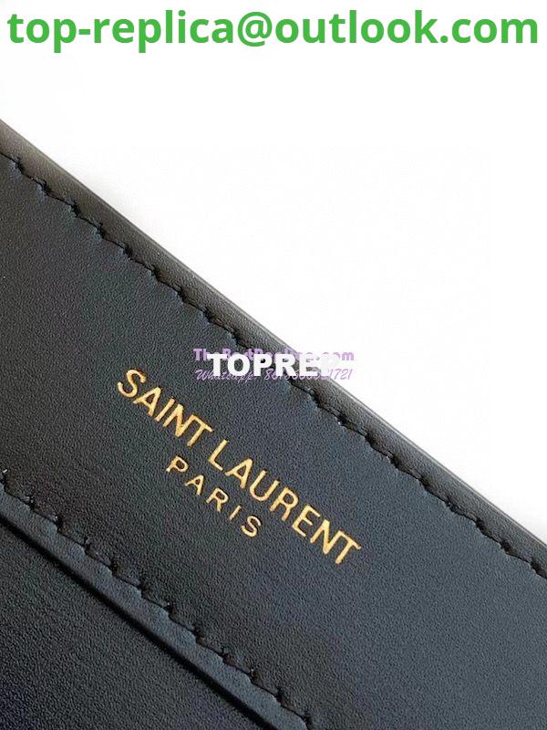 Replica YSL Saint Laurent Maillon Cabas Calfskin Leather Tote 669593 Black 6 Replica YSL Saint Laurent Maillon Cabas Calfskin Leather Tote 669593 Black 6