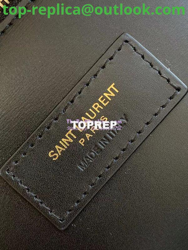 Replica YSL Saint Laurent Maillon Cabas Calfskin Leather Tote 669593 Black 9 Replica YSL Saint Laurent Maillon Cabas Calfskin Leather Tote 669593 Black 9