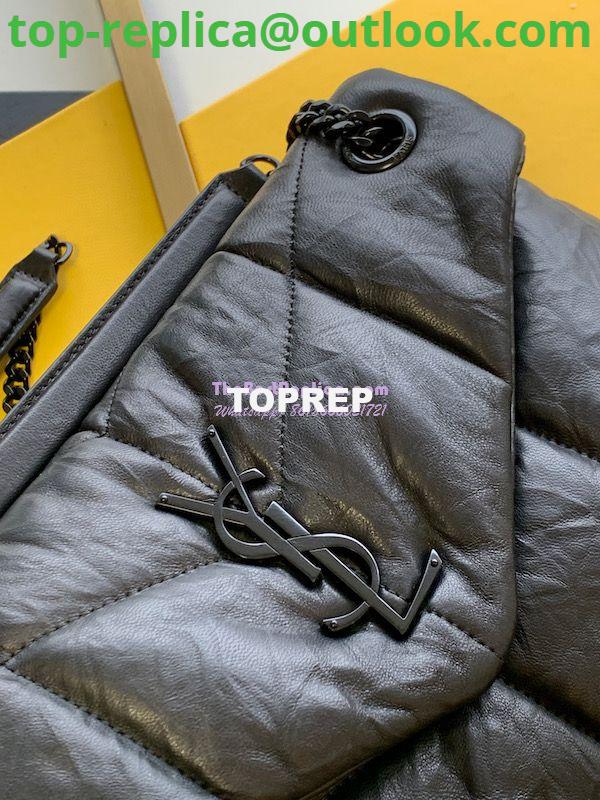Replica Saint Laurent YSL Puffer Small Bag In Quilted Wrinkled Matte Leather 577476 Black 2 Replica Saint Laurent YSL Puffer Small Bag In Quilted Wrinkled Matte Leather 577476 Black 2