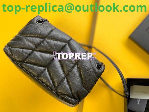 Replica Saint Laurent YSL Puffer Small Bag In Quilted Wrinkled Matte Leather 577476 Black 4 Replica Saint Laurent YSL Puffer Small Bag In Quilted Wrinkled Matte Leather 577476 Black 4