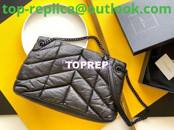 Replica Saint Laurent YSL Puffer Medium Bag In Quilted Wrinkled Matte Leather 5774751 Black 4 Replica Saint Laurent YSL Puffer Medium Bag In Quilted Wrinkled Matte Leather 5774751 Black 4