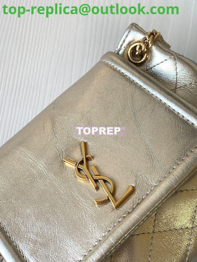 Replica YSL Saint Laurent Mini Nolita In Lambskin 672738 Metallic Gold 4 Replica YSL Saint Laurent Mini Nolita In Lambskin 672738 Metallic Gold 4