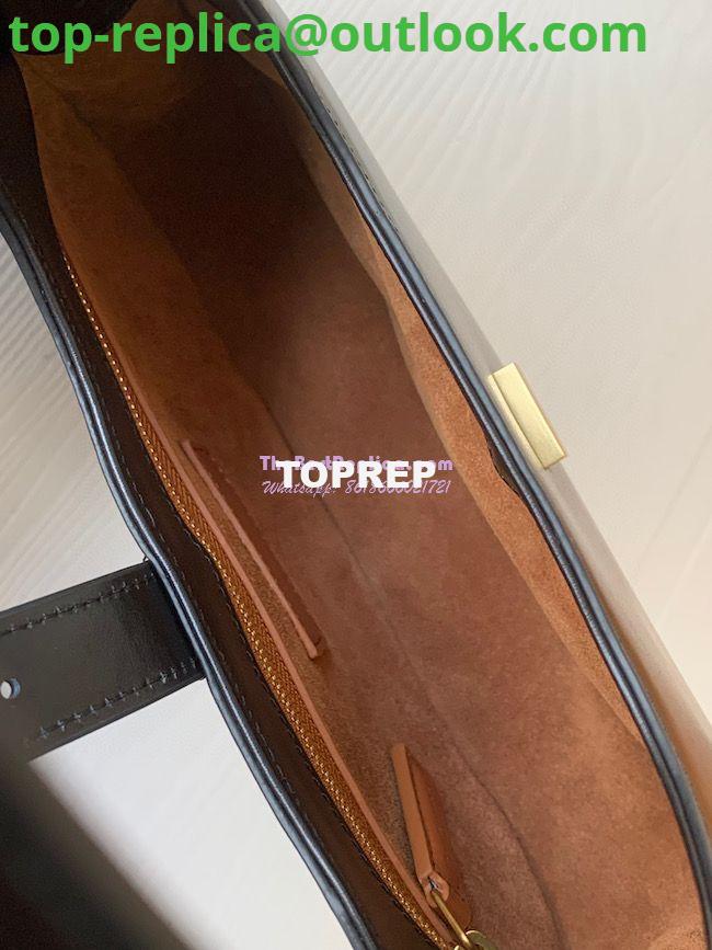 Replica YSL Saint Laurent Le Fermoir Hobo Bag In Shiny Leather 672615 Black 7 Replica YSL Saint Laurent Le Fermoir Hobo Bag In Shiny Leather 672615 Black 7