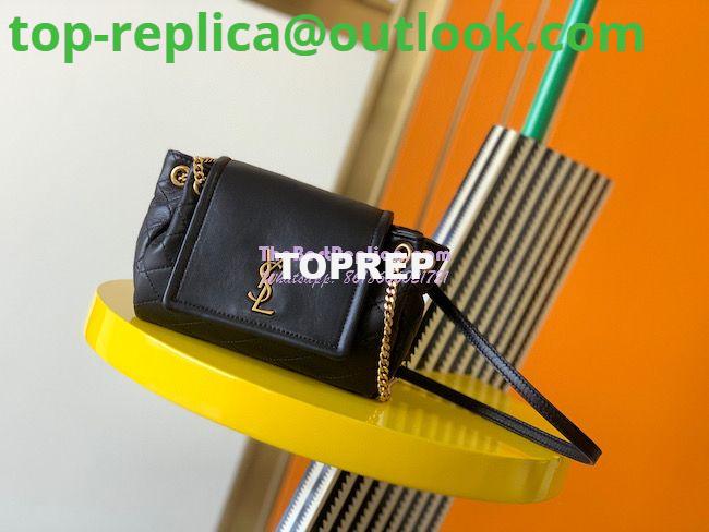 Replica YSL Saint Laurent Mini Nolita In Lambskin 672738 Black Replica YSL Saint Laurent Mini Nolita In Lambskin 672738 Black