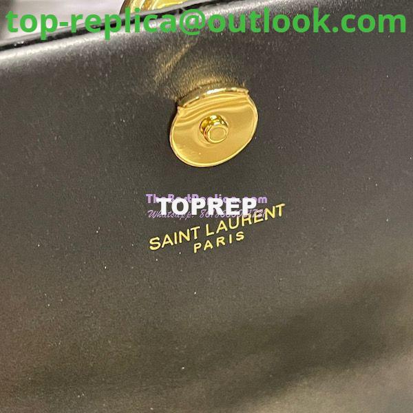 Replica YSL Saint Laurent Kate Chain Wallet With Tassel In Crocodile-embossed Shiny Leather 452159 Black Gold Hardware 11 Replica YSL Saint Laurent Kate Chain Wallet With Tassel In Crocodile-embossed Shiny Leather 452159 Black Gold Hardware 11