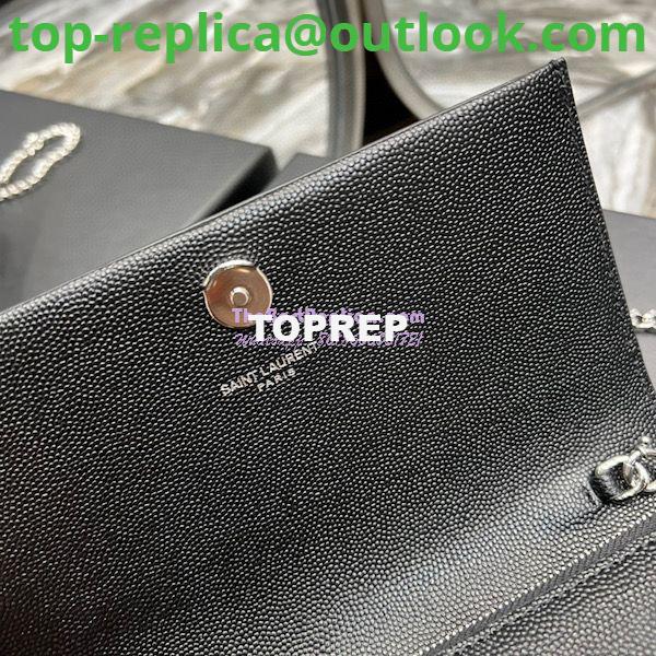 Replica YSL Saint Laurent Kate Chain Wallet With Tassel In Grain De Poudre Embossed Leather 452159 Black Silver Hardware 10 Replica YSL Saint Laurent Kate Chain Wallet With Tassel In Grain De Poudre Embossed Leather 452159 Black Silver Hardware 10