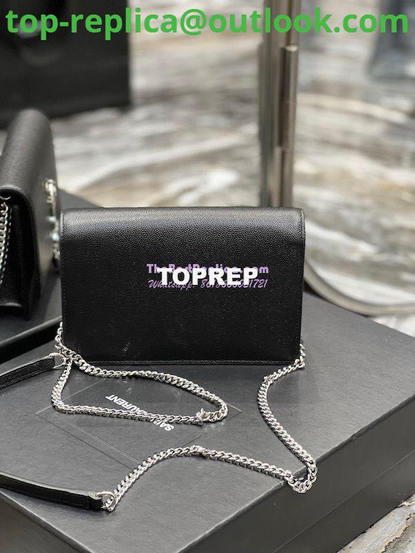 Replica YSL Saint Laurent Kate Chain Wallet With Tassel In Grain De Poudre Embossed Leather 452159 Black Silver Hardware 11 Replica YSL Saint Laurent Kate Chain Wallet With Tassel In Grain De Poudre Embossed Leather 452159 Black Silver Hardware 11