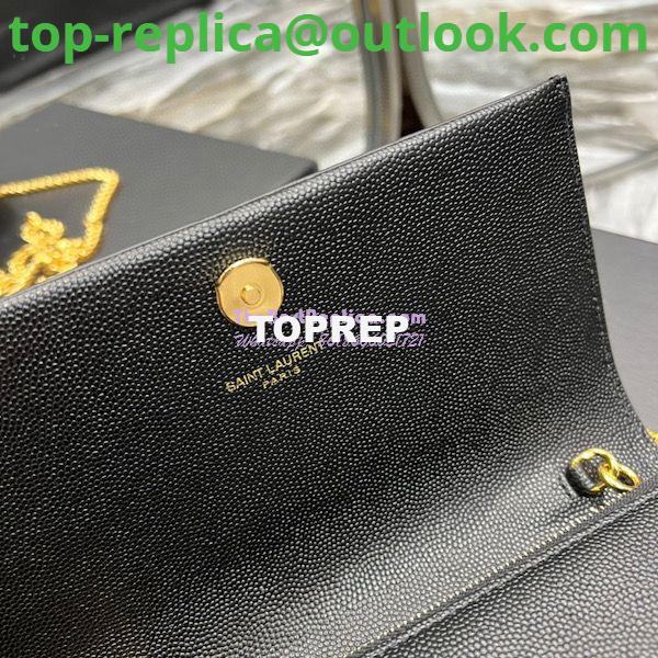 Replica YSL Saint Laurent Kate Chain Wallet With Tassel In Grain De Poudre Embossed Leather 452159 Black Gold Hardware 7 Replica YSL Saint Laurent Kate Chain Wallet With Tassel In Grain De Poudre Embossed Leather 452159 Black Gold Hardware 7