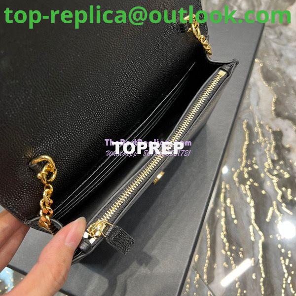 Replica YSL Saint Laurent Kate Chain Wallet With Tassel In Grain De Poudre Embossed Leather 452159 Black Gold Hardware 8 Replica YSL Saint Laurent Kate Chain Wallet With Tassel In Grain De Poudre Embossed Leather 452159 Black Gold Hardware 8