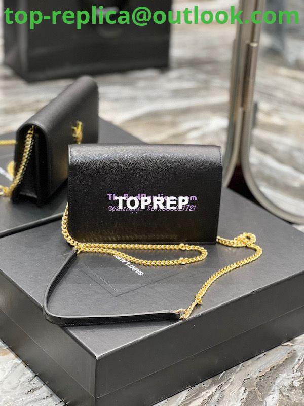 Replica YSL Saint Laurent Kate Chain Wallet With Tassel In Grain De Poudre Embossed Leather 452159 Black Gold Hardware 10 Replica YSL Saint Laurent Kate Chain Wallet With Tassel In Grain De Poudre Embossed Leather 452159 Black Gold Hardware 10