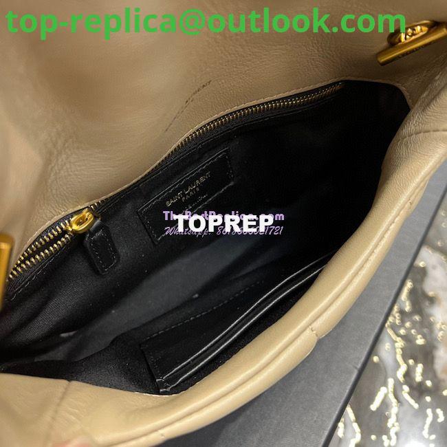 Replica YSL Saint Laurent Mini Loulou Puffer Toy Bag In Quilted Lambskin Beige 9 Replica YSL Saint Laurent Mini Loulou Puffer Toy Bag In Quilted Lambskin Beige 9