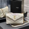 Replica YSL Saint Laurent Mini Loulou Puffer Toy Bag In Quilted Lambskin Blanc in Silver Hardware 13 Replica YSL Saint Laurent Mini Loulou Puffer Toy Bag In Quilted Lambskin Blanc in Silver Hardware 13