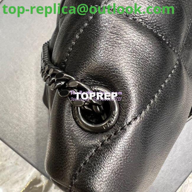 Replica YSL Saint Laurent Mini Loulou Puffer Toy Bag In Quilted Lambskin All Black 6 Replica YSL Saint Laurent Mini Loulou Puffer Toy Bag In Quilted Lambskin All Black 6
