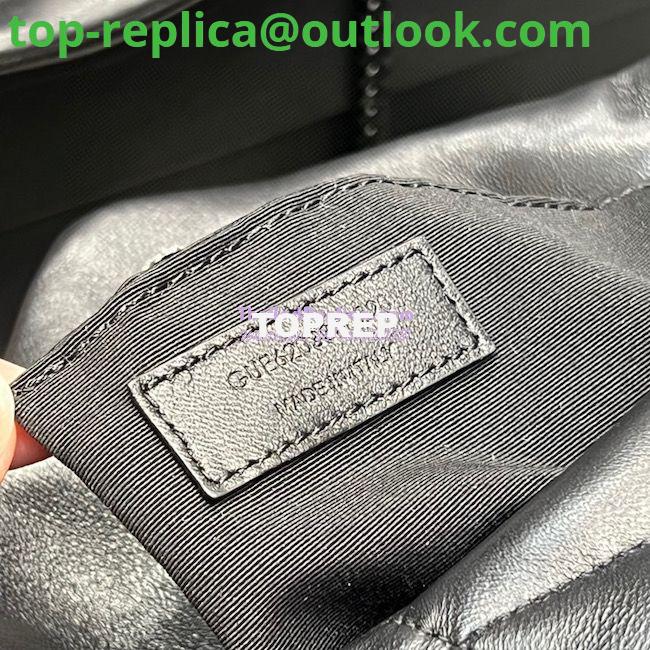 Replica YSL Saint Laurent Mini Loulou Puffer Toy Bag In Quilted Lambskin All Black 8 Replica YSL Saint Laurent Mini Loulou Puffer Toy Bag In Quilted Lambskin All Black 8