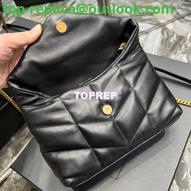Replica YSL Saint Laurent Mini Loulou Puffer Toy Bag In Quilted Lambskin Black in Gold Hardware 9 Replica YSL Saint Laurent Mini Loulou Puffer Toy Bag In Quilted Lambskin Black in Gold Hardware 9
