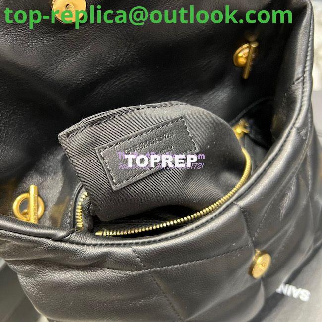 Replica YSL Saint Laurent Mini Loulou Puffer Toy Bag In Quilted Lambskin Black in Gold Hardware 12 Replica YSL Saint Laurent Mini Loulou Puffer Toy Bag In Quilted Lambskin Black in Gold Hardware 12