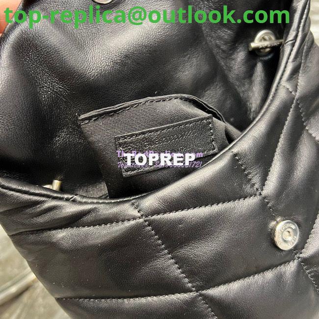 Replica YSL Saint Laurent Mini Loulou Puffer Toy Bag In Quilted Lambskin Black in Silver Hardware 8 Replica YSL Saint Laurent Mini Loulou Puffer Toy Bag In Quilted Lambskin Black in Silver Hardware 8