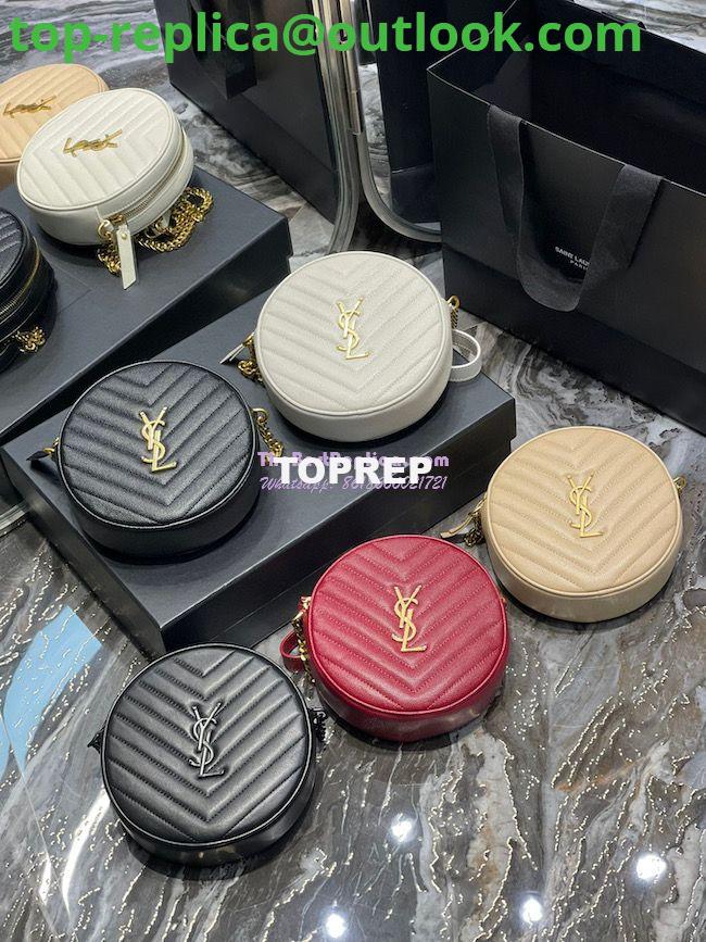 Replica YSL Yves Saint Laurent Vinyle Round Camera Bag In Chevron-quilted Grain De Poudre Embossed Leather 6104361 All Black Replica YSL Yves Saint Laurent Vinyle Round Camera Bag In Chevron-quilted Grain De Poudre Embossed Leather 6104361 All Black