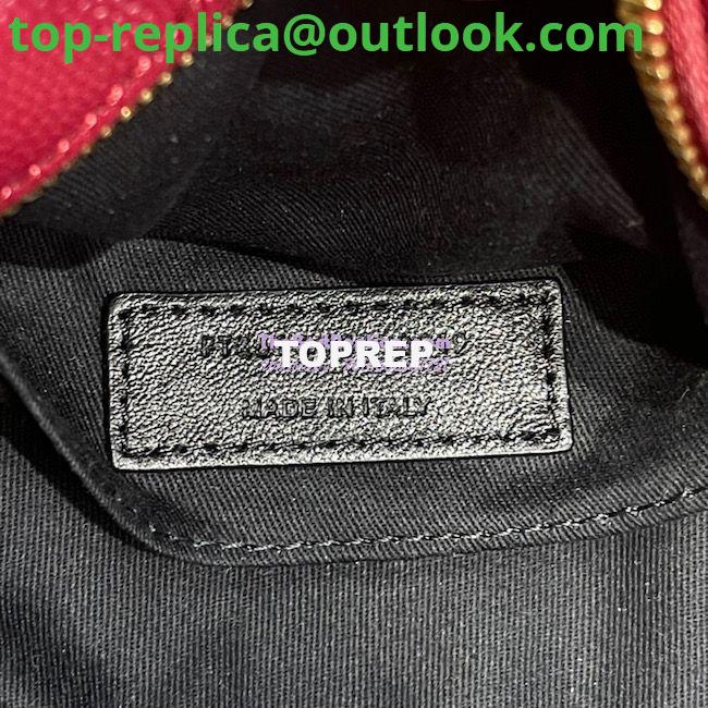 Replica YSL Yves Saint Laurent Vinyle Round Camera Bag In Chevron-quilted Grain De Poudre Embossed Leather 6104361 Red 9 Replica YSL Yves Saint Laurent Vinyle Round Camera Bag In Chevron-quilted Grain De Poudre Embossed Leather 6104361 Red 9