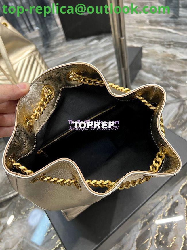 Replica YSL Saint Laurent Joe Backpack In Lamé Leather 672609 Champagne Gold 10 Replica YSL Saint Laurent Joe Backpack In Lamé Leather 672609 Champagne Gold 10