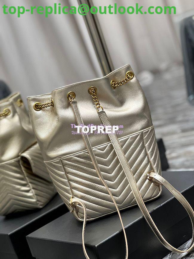 Replica YSL Saint Laurent Joe Backpack In Lamé Leather 672609 Champagne Gold 11 Replica YSL Saint Laurent Joe Backpack In Lamé Leather 672609 Champagne Gold 11