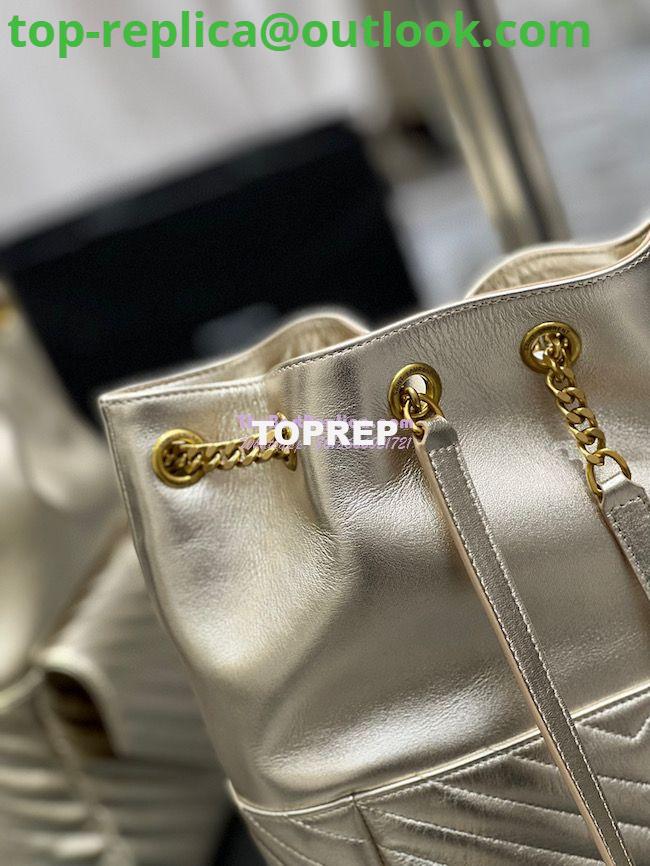 Replica YSL Saint Laurent Joe Backpack In Lamé Leather 672609 Champagne Gold 12 Replica YSL Saint Laurent Joe Backpack In Lamé Leather 672609 Champagne Gold 12